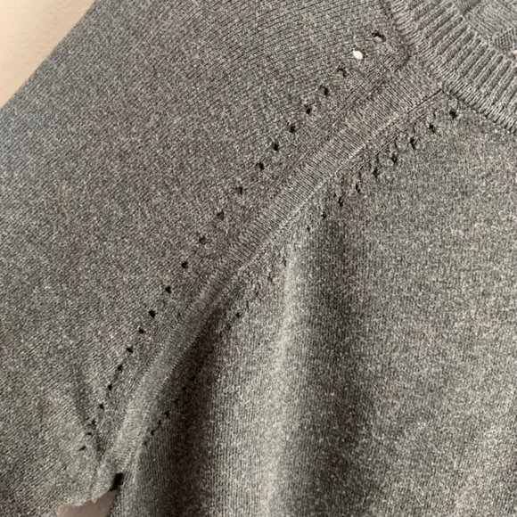 Philosophy Dark Gray Quarter Sleeve Sweater - Picture 7 of 8